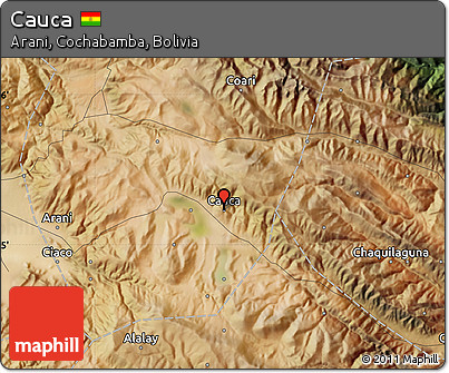 Satellite Map of Cauca