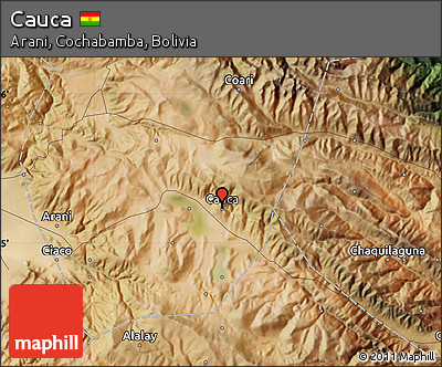 Satellite Map of Cauca