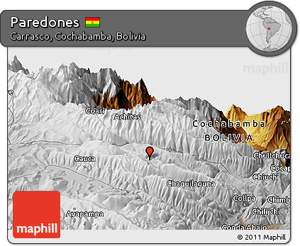 Physical Panoramic Map of Paredones