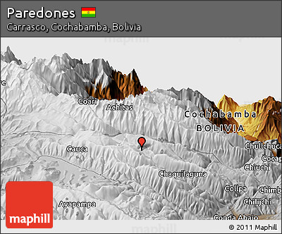 Physical Panoramic Map of Paredones