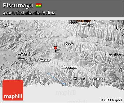 Physical Panoramic Map of Piscumayu