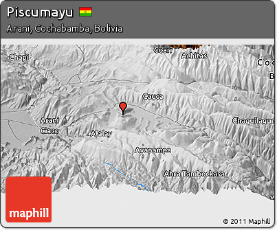 Physical Panoramic Map of Piscumayu