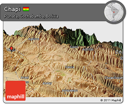 Satellite Panoramic Map of Chapi