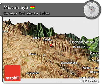 Satellite Panoramic Map of Miscamayu