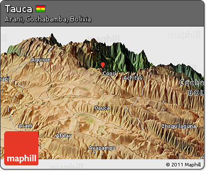 Satellite Panoramic Map of Tauca