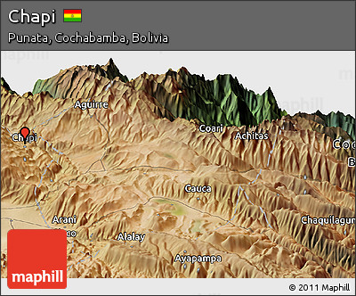 Satellite Panoramic Map of Chapi