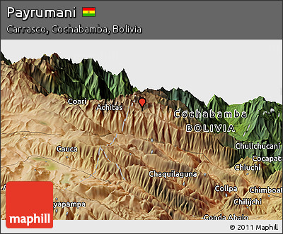 Satellite Panoramic Map of Payrumani