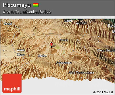 Satellite Panoramic Map of Piscumayu