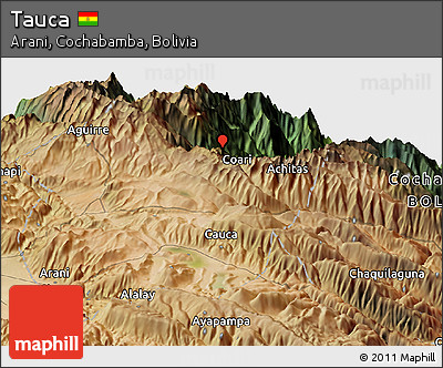 Satellite Panoramic Map of Tauca