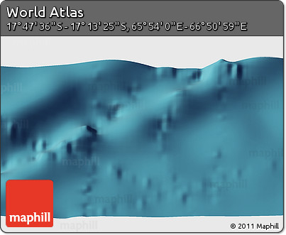 Satellite 3D Map of the Area around 17° 30' 31" S, 66° 22' 30" E