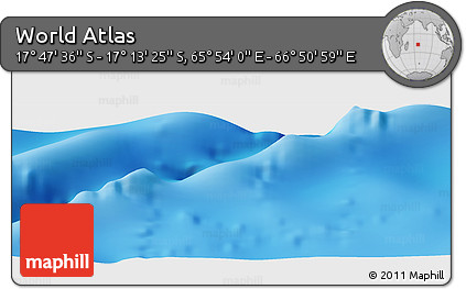 Physical Panoramic Map of the Area around 17° 30' 31" S, 66° 22' 30" E