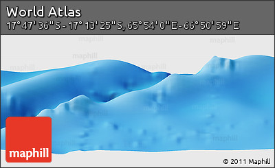 Physical Panoramic Map of the Area around 17° 30' 31" S, 66° 22' 30" E