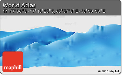 Physical Panoramic Map of the Area around 17° 30' 31" S, 66° 22' 30" E