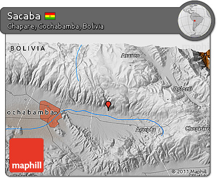 Physical 3D Map of Sacaba