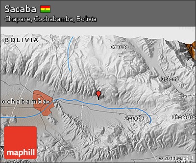 Physical 3D Map of Sacaba