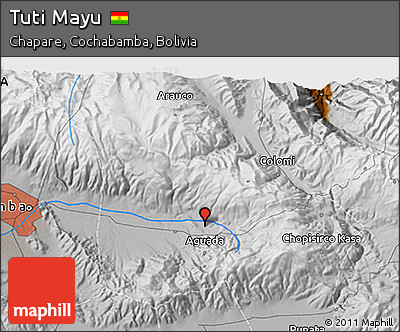 Physical 3D Map of Tuti Mayu