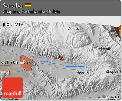 Physical 3D Map of Sacaba