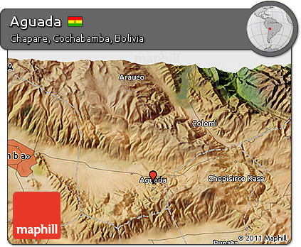 Satellite 3D Map of Aguada