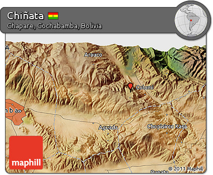 Satellite 3D Map of Chiñata
