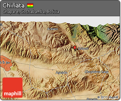 Satellite 3D Map of Chiñata