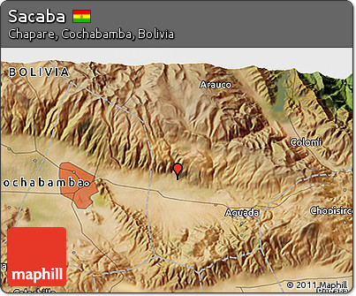 Satellite 3D Map of Sacaba
