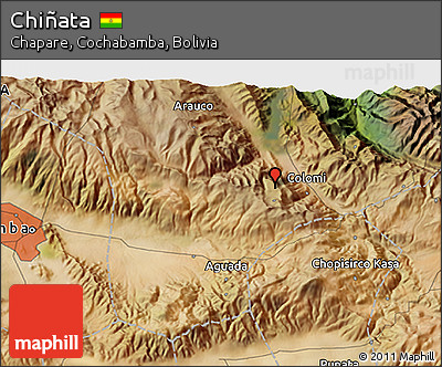 Satellite 3D Map of Chiñata