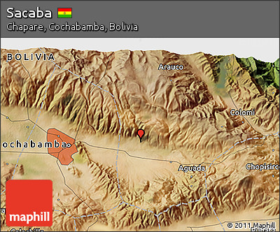 Satellite 3D Map of Sacaba