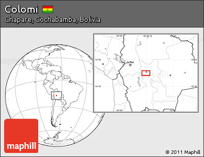 Blank Location Map of Colomi