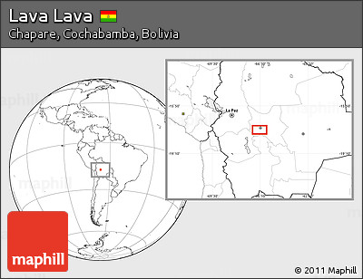 Blank Location Map of Lava Lava
