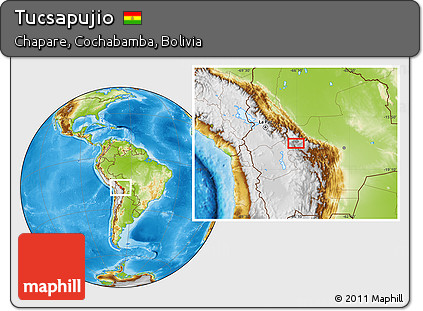 Physical Location Map of Tucsapujio