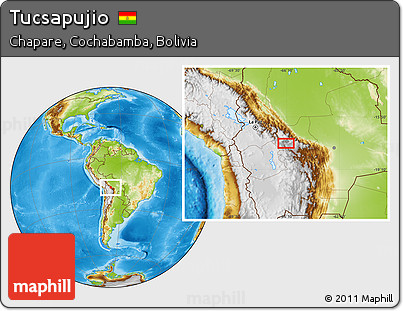Physical Location Map of Tucsapujio