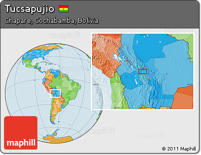 Political Location Map of Tucsapujio