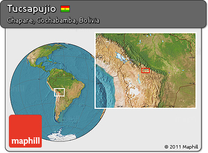 Satellite Location Map of Tucsapujio