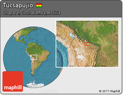 Satellite Location Map of Tucsapujio