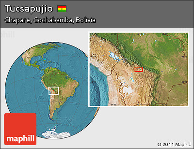 Satellite Location Map of Tucsapujio