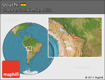 Satellite Location Map of Ucuchi