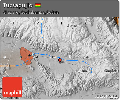 Physical Map of Tucsapujio