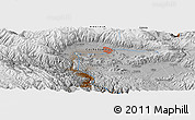 Physical Panoramic Map of the area around 17° 30' 31" S, 66° 13' 29" W