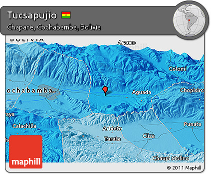 Political Panoramic Map of Tucsapujio
