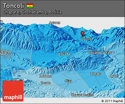 Political Panoramic Map of Toncoli