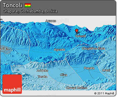 Political Panoramic Map of Toncoli