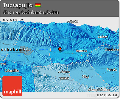 Political Panoramic Map of Tucsapujio