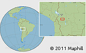 Savanna Style Location Map of the area around 17° 30' 31" S, 67° 55' 30" W