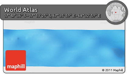 Physical Panoramic Map of the Area around 17° 30' 31" S, 68° 4' 29" E