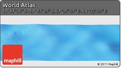 Physical Panoramic Map of the Area around 17° 30' 31" S, 68° 4' 29" E