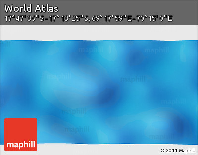 Physical 3D Map of the Area around 17° 30' 31" S, 69° 46' 30" E
