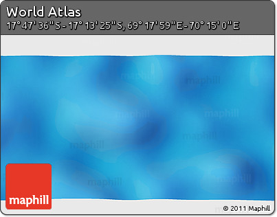 Physical 3D Map of the Area around 17° 30' 31" S, 69° 46' 30" E