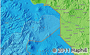 Political Map of the area around 17° 30' 31" S, 69° 37' 30" W