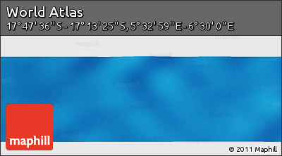 Physical Panoramic Map of the Area around 17° 30' 31" S, 6° 1' 30" E