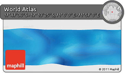 Physical Panoramic Map of the Area around 17° 30' 31" S, 71° 28' 29" E